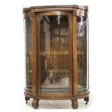 Oak Empire triple curved glass china cabinet