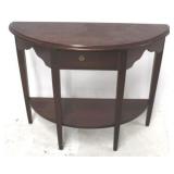 Mahogany one drawer wall table