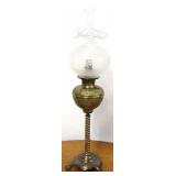 Bradley & Hubbard brass banquet lamp