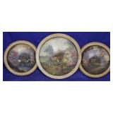 3 Bubble glass round frames