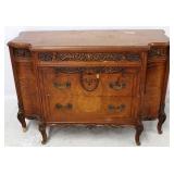 Saginaw Furn French carved & inlaid server