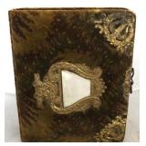 Victorian photo album w/ assorted photos