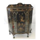 Asian Chinoisserie Claw Foot Cabinet