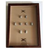 Shadow Box of Civil War Bullets