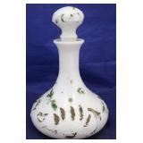 Milk glass decanter