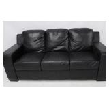 Leather Sofa - 76" x 34" x 37"
