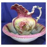 Vintage Dresden pitcher & bowl set