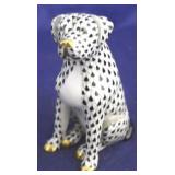 Herend black dog figurine
