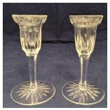 Waterford Crystal Tapered Candlestick Holders-pair
