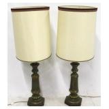 Pair vintage table lamps