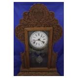 Waterbury carved vintage "Gordon" clock