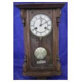 Vintage wood case wall clock