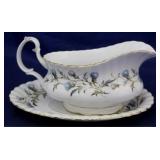 Royal Albert Brigadoon gravy boat & underplate