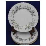 6 Royal Albert Brigadoon 8 1/4" lunch plates