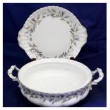 Royal Albert Brigadoon platter & bowl