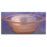 Pink Patrician Spoke Depression Glass bowl