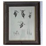 Framed Pen & Ink signed by OJM