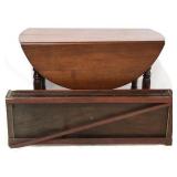 Drop leaf table w/ 3 leaves in crate