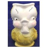 Art pottery bird creamer