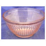 Pink Depression glass bowl