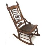 Vintage spindle back rocking chair