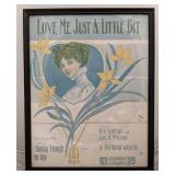 Love me Just a Little Bit framed print