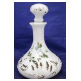 Milk glass decanter