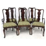 Set of 6 Queen Anne dining chairs