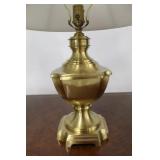 Pair Brass Lamps - 29" tall