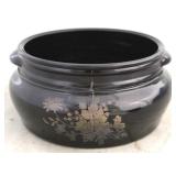 Black glass bowl / vase