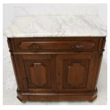 Victorian marble top & back washstand