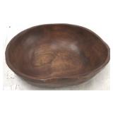 Large wooden dough bowl