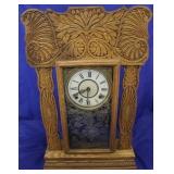 Ingraham carved kitchen clock