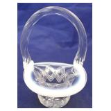 Fenton glass basket