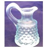 Fenton opalescent blue hobnail cruet - no stopper
