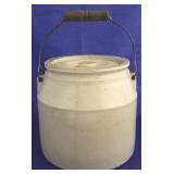 Lidded crock w/ handle