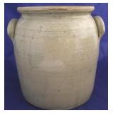 Double handle stoneware crock
