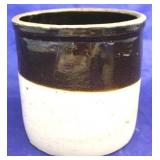 Brown & white crock