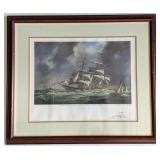 Channel Squall - "The Wavertree" framed & signed