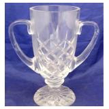 Crystal trophy vase