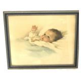 Baby framed print
