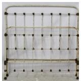 Full size iron bed with rails
