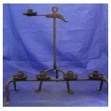 2 Cast iron candle holders