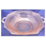 Pink Mayfair Depression Glass bowl