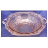 Pink Mayfair Depression Glass bowl