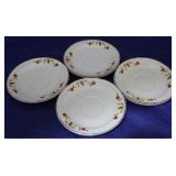 8 Hall Jewel Tea 6" saucers