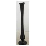 Black glass bud vase