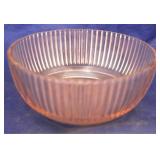 Pink Depression Glass bowl