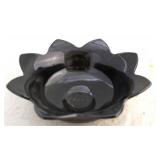 Black glass bowl