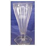 Crystal glass vase